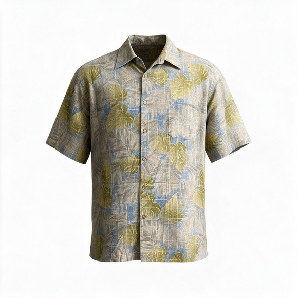 Tori Richard Other - Tori Richard Mens Resortcore XL Cotton Lawn Tropical Monstera Leaf Button Shirt